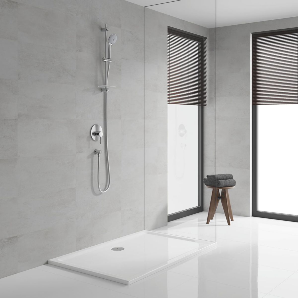 GROHE Ensemble de douche 2 jets avec barre Euphoria 110 Duo Chromé
