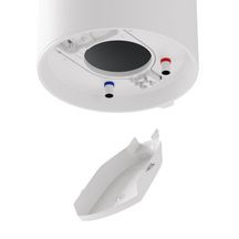 Chauffe-eau électrique DURALIS ACI Hybride 100L horizontal mural raccordement dessous monophasé (transformable en triphasé avec kit) livré avec 1 raccord diélectrique 3/4'' Réf. 263124