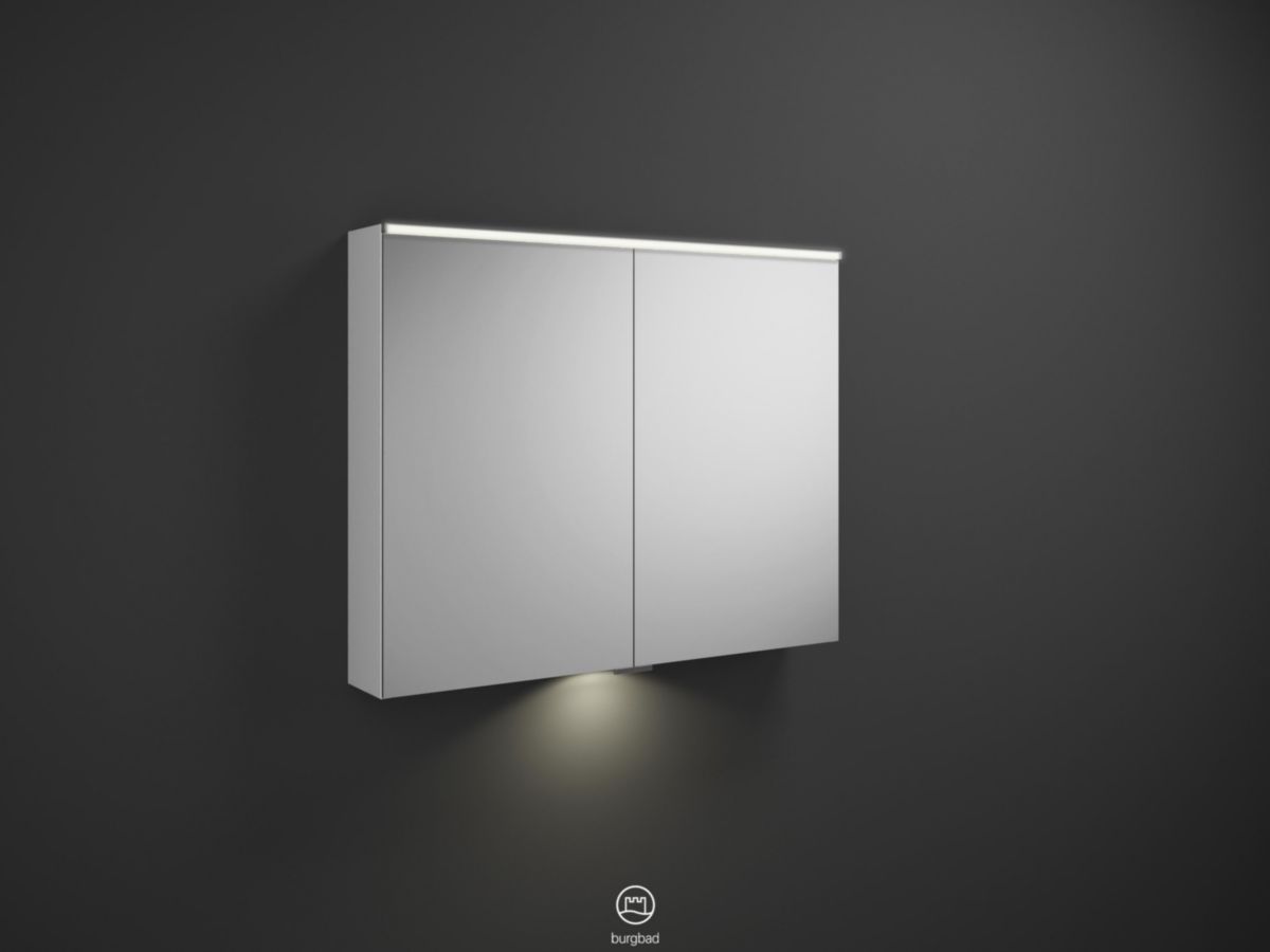 BURGBAD Armoire de toilette EQIO SMART avec éclairage LED miroir et