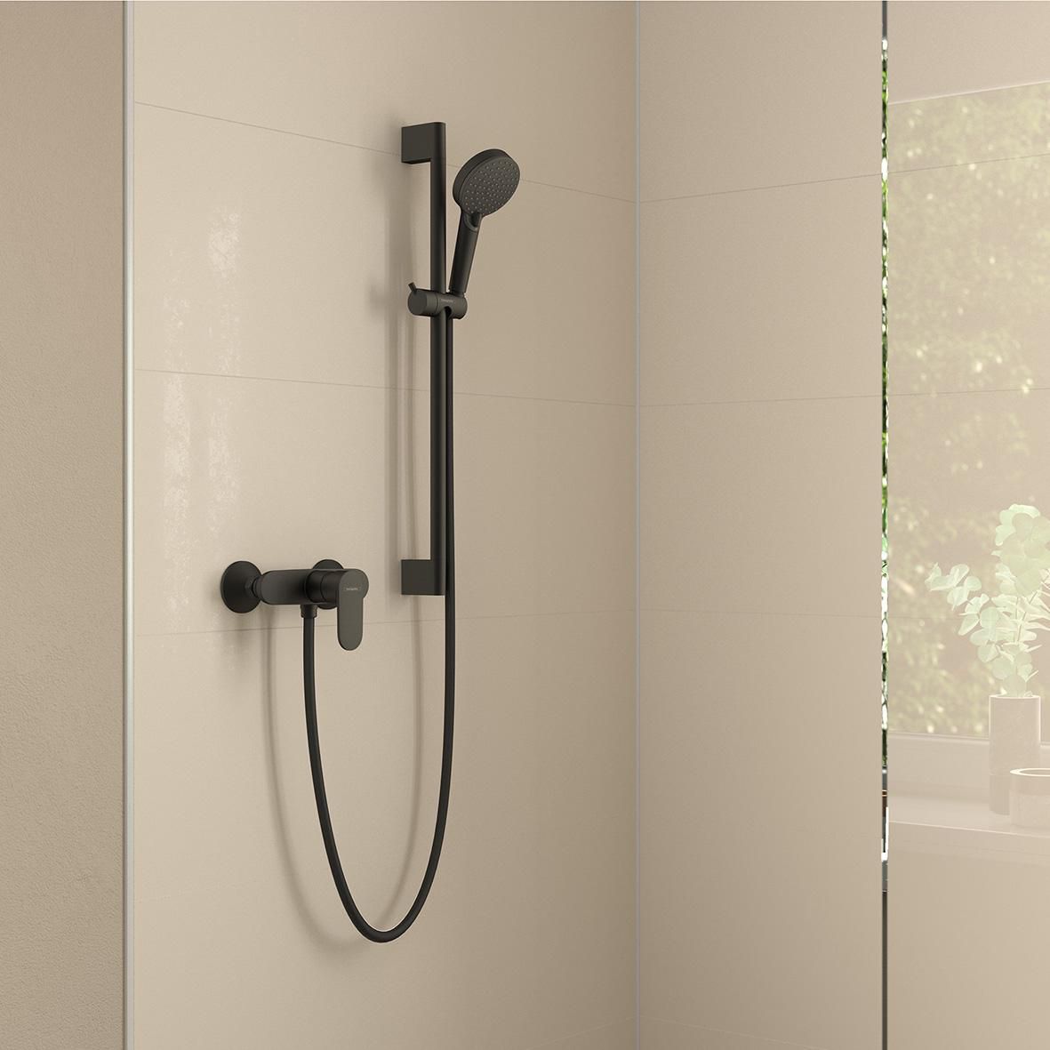 HANSGROHE Mitigeur douche noir mat Réf.71640670 Cedeo