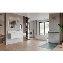 Receveur de douche Line X Kromat Lisse 100x170 Graphite Réf. SLIS0579-GRA