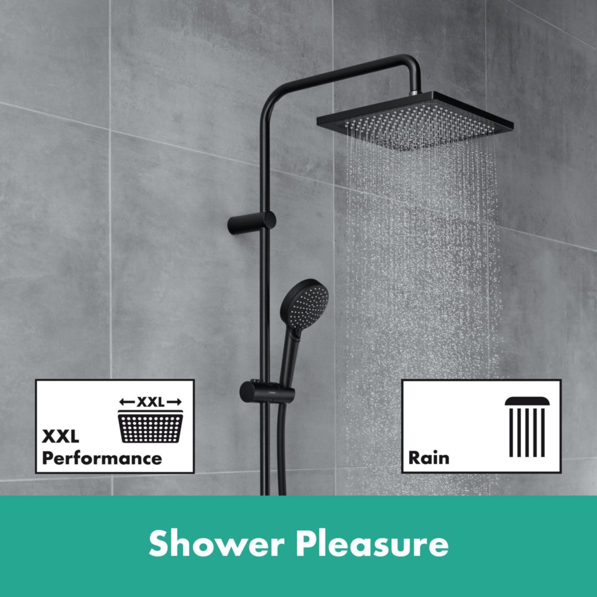 HANSGROHE Colonne de douche Vernis Shape 240 1 jet avec mitigeur