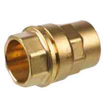 2 Raccords à Vis Pour Compteur D'eau DN 25, Laiton 1 Pouce X 3/4 Pouce