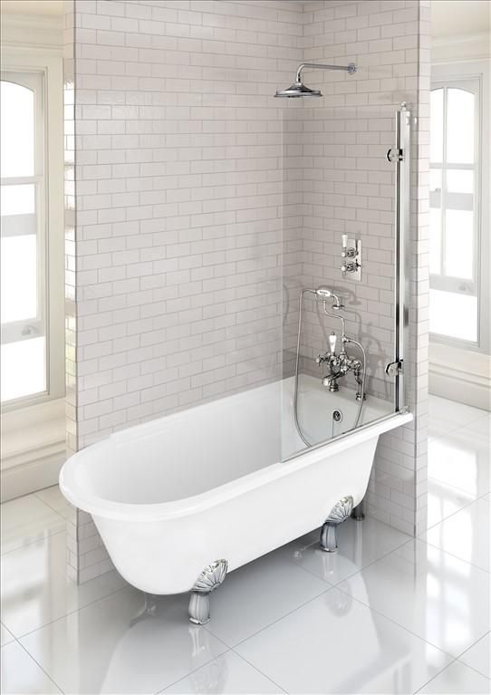 BURLINGTON - Baignoire douche HAMPTON droite 170cm Réf. E14