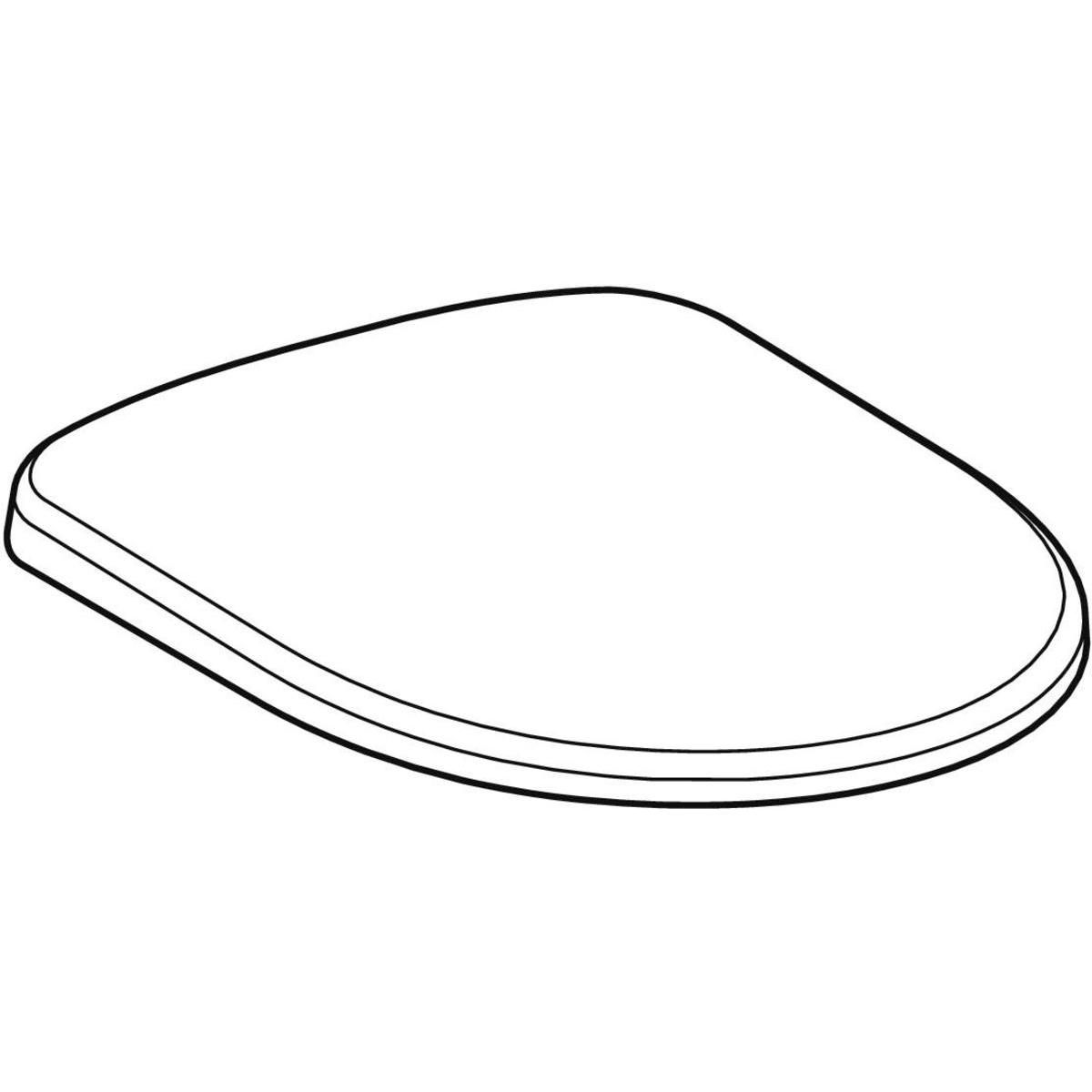 GEBERIT Abattant double PRIMA pour cuvette suspendue de 54 cm