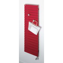 Sèche-serviette Acova Régate Eau Chaude Status, puissance 766W (dT50), hauteur 1481 mm, largeur 500 mm, raccordement par le bas, excentré, Aller/Retour réversible, couleur Réf. PX-148-050C