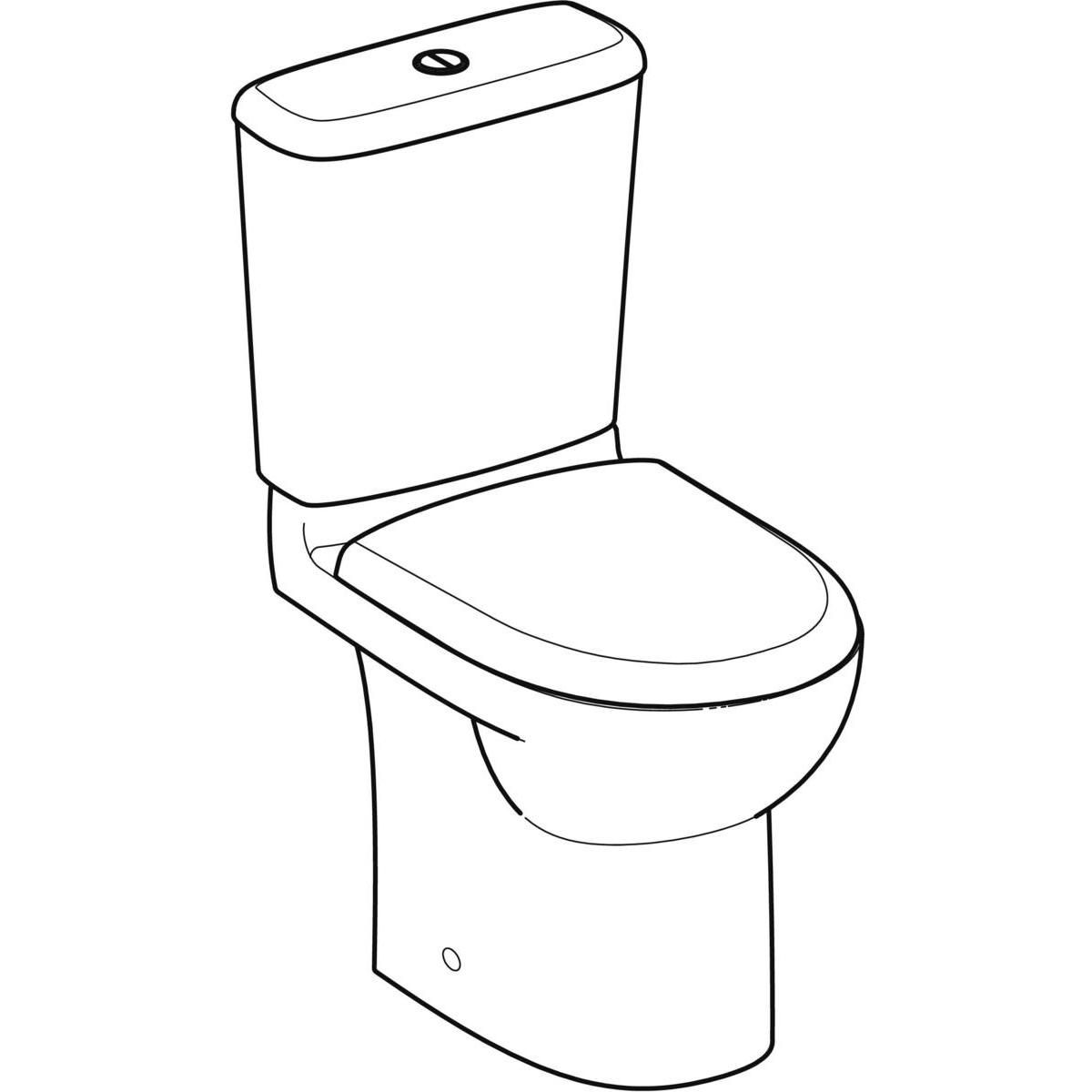 GEBERIT - Pack wc PRIMA multi compact mécanisme général blanc Réf.  08331300000201