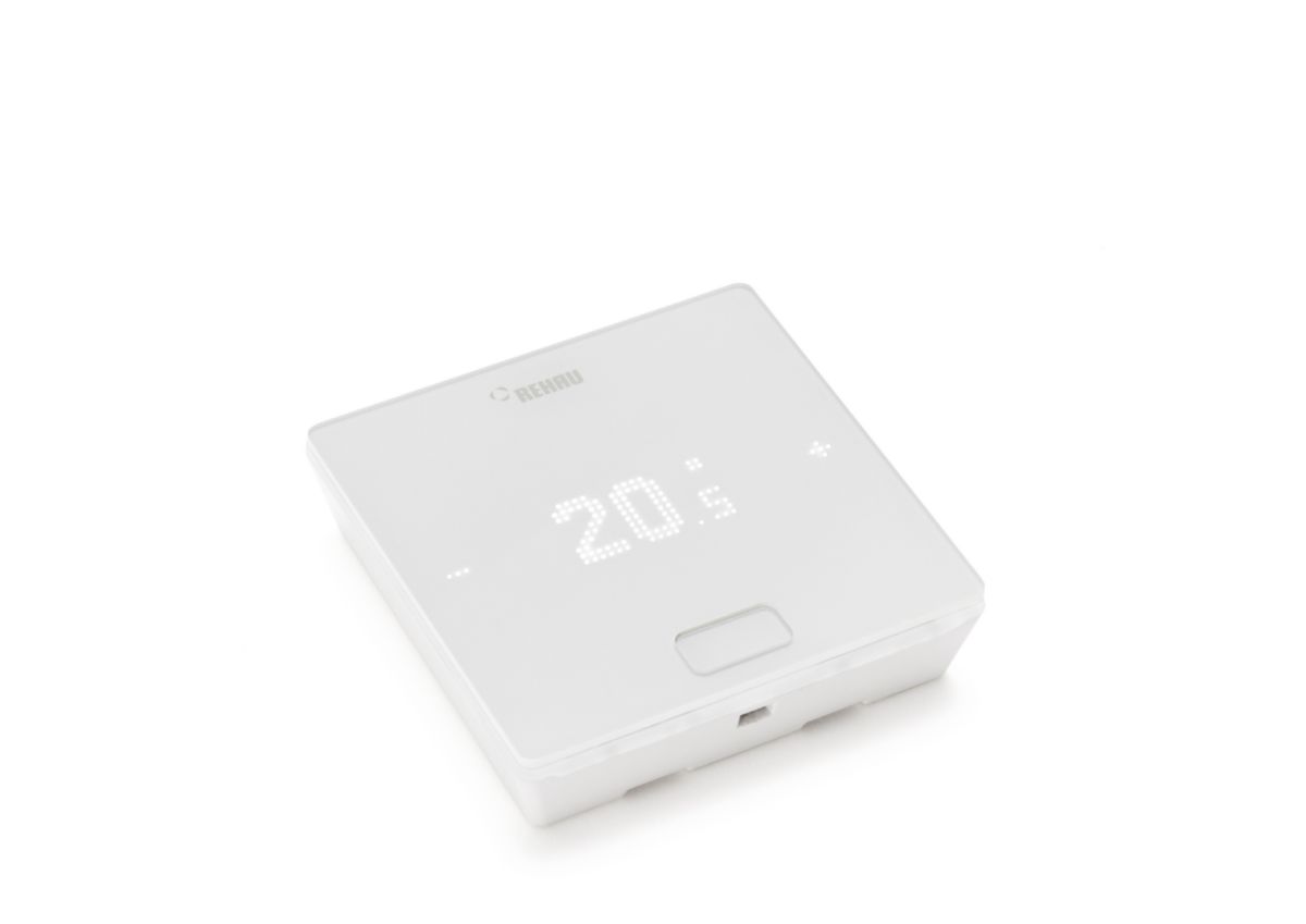 REHAU - REHAU NEA SMART 2.0 thermostat radio cpt thermique/humidité, blanc  (HRW) 13280121003 | Cedeo