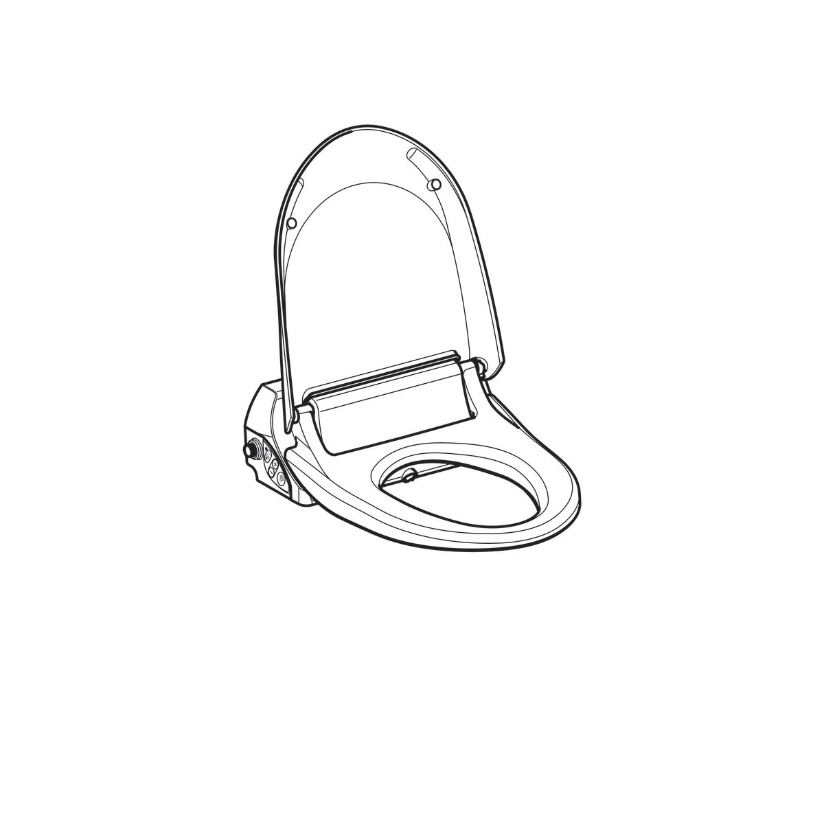 GEBERIT Abattant WC lavant dit japonais AQUACLEAN 4000 frein de chute alimentation electrique ref. 146130111 Cedeo
