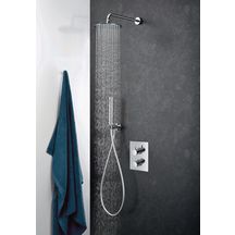Thermostatique douche Alterna Design chromé avec kit douchette, encastré vertical avec corps d'encastrement