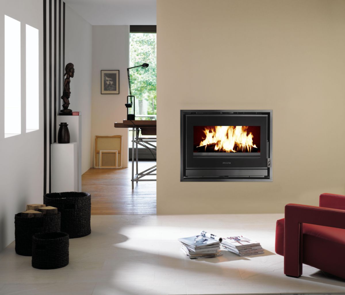 RICHARD LE DROFF Insert à bois en acier étanche 10kW HONORE 800 RICHARD LE DROFF Insert à bois en acier étanche 10kW HONORE 800