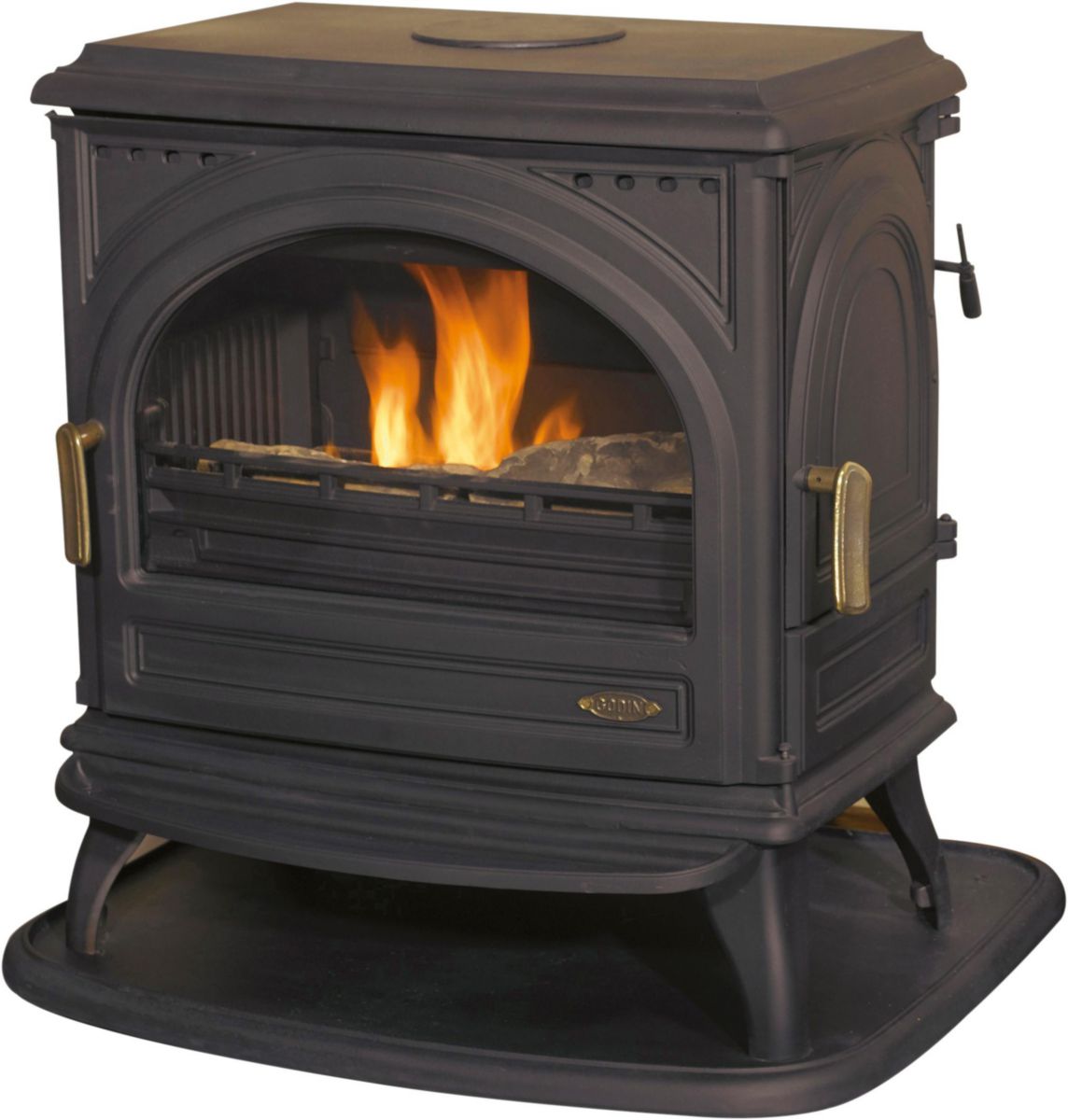 GODIN Poêle à bois bûches LE PETIT CARVIN anthracite 10