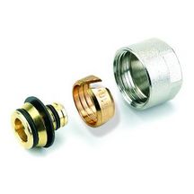 Raccord à compression pour tube PER 3/4E-12x1,1 finition nickelé réf. 835720