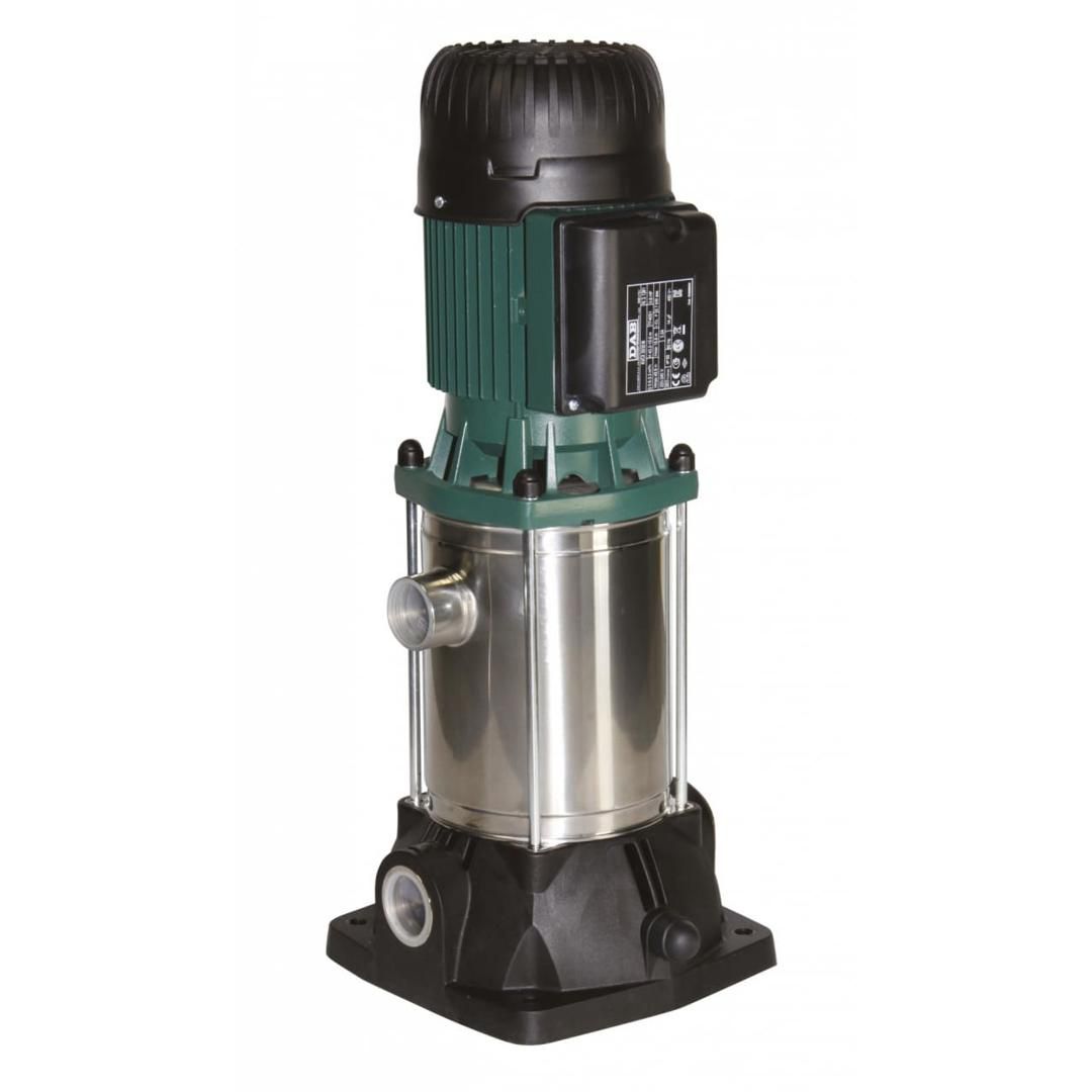 Pompe multicellulaire verticale KVC-X 45/120 T alimentation électrique 400 V - 1,85 kW - 4,6 A débit 7,2 m³/h pression 4,7 bar raccordements 1"1/4 F aspiration et refoulement du même coté Réf. 038625