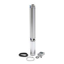Pompe immergée pour forage 4" kit s4 3/13 m.+cd - alimentation électrique : 230 v - 0,75 kw - 6,2 a- débit max : 3 m³/h Ref. 703133