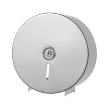 Distributeur de papier toilette en bobine, diamètre extérieur 350 mm, diamètre intérieur de 40 à 72 mm, inox brossé réf. 60553