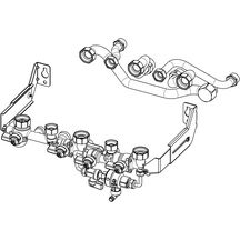 NF-Barrette + cadre écarteur mural + douilles de remplacement ELM Leblanc gamme 5 FF UNIQUEMENT pour G40 Chaffoteaux-Ariston Réf. 3319569