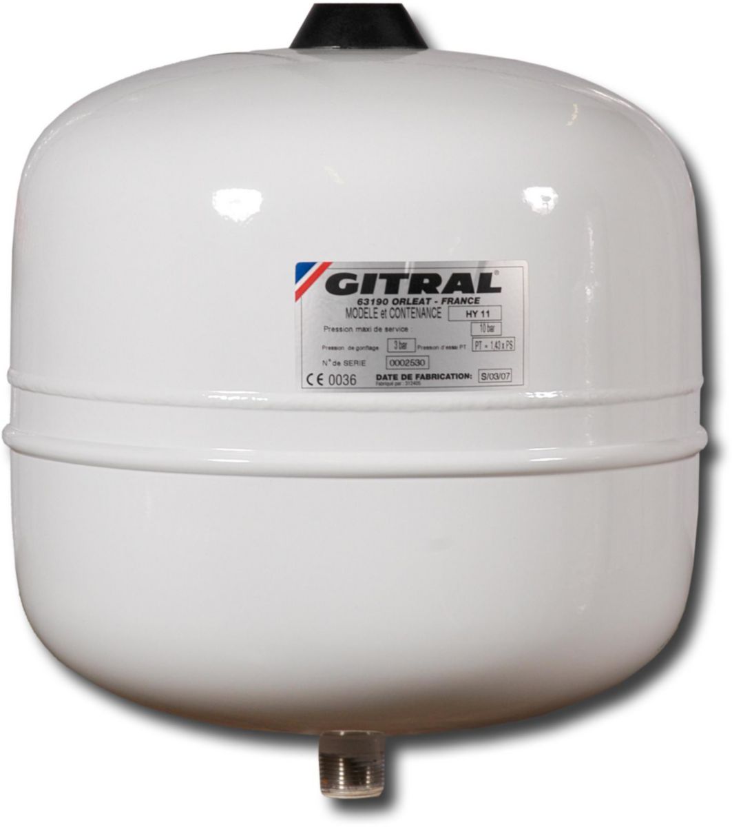 GITRAL Vase d'expansion à membrane fixe HYDROCHAUD 18 litres 10 bars