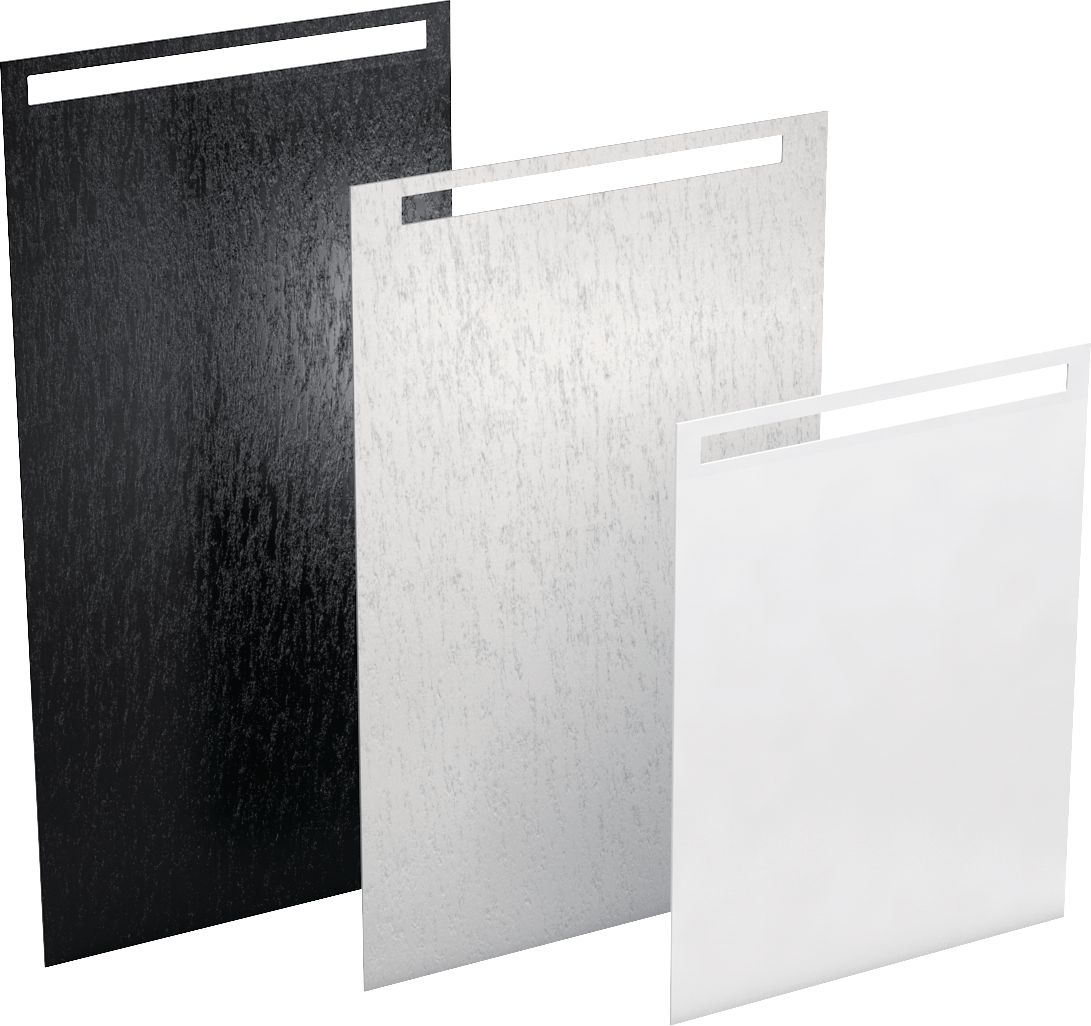 Revêtement prêtàposer wedi Fundo Top pour wedi Fundo Riolito neo, format 1200x900x6mm en coloris Carbon noir, matériau minéral aspect pierre naturelle Réf : 072020600