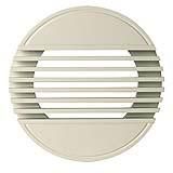 Terminal BIM2 320 - Alu - Blanc 9010 30% - Soufflage mural ou reprise mural/plafond D125 - Joint d'étanchéité 11052297