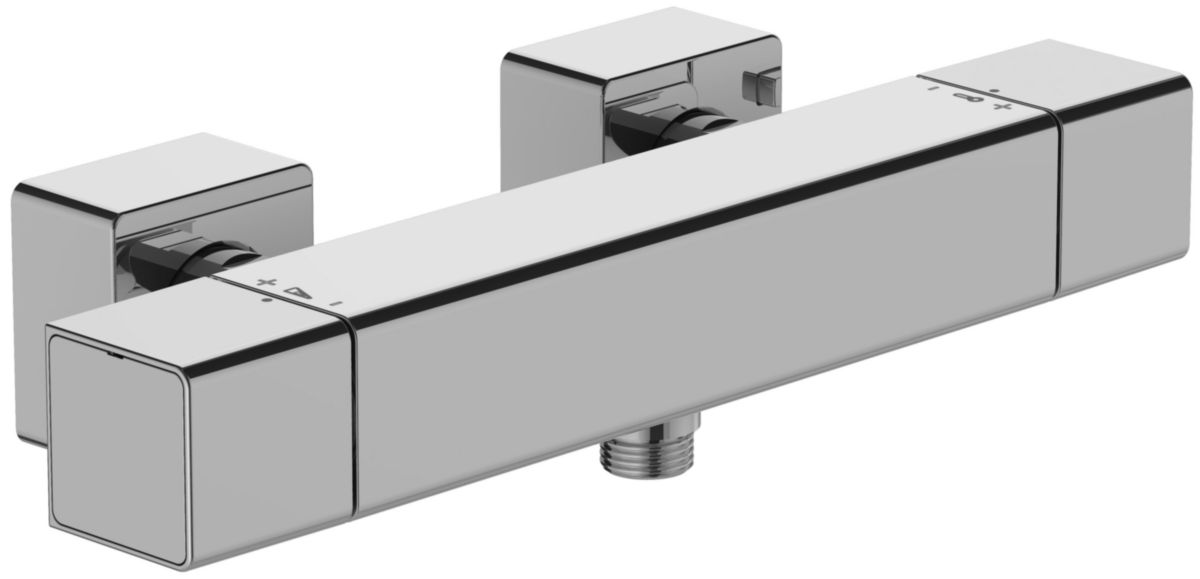 JACOB DELAFON Mitigeur thermostatique Strayt douche mural chrome réf