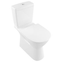 CombiPack O novo Vita avec cuvette à fond creux DirectFlush, réservoir avec mécanisme à touche ECO FLUSH chromé, alimentation latérale ou arrière, sortie horizontale réf. 4620H701