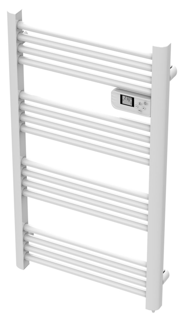 Radiateur sèche-serviette 750W + soufflerie 1000W (1750W) - Tubes ronds -  Cayenne