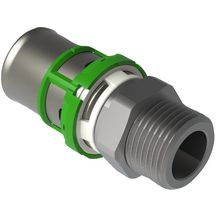 Manchon droit, filetage mâle cylindrique 16x2 - 3/8 cyl (x2) Réf. 7243CW1638