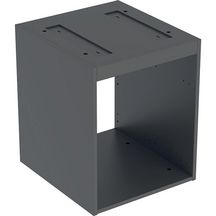 Corps Geberit pour meuble bas pour vasque à poser VariForm, avec trois tiroirs: B=45cm, H=55cm, gris velouté / laqué mat