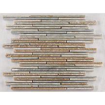 Mosaïque pierre naturelle Sticks light rustic dimensions variables ép. 1 cm trame 30x30 cm CM-09006