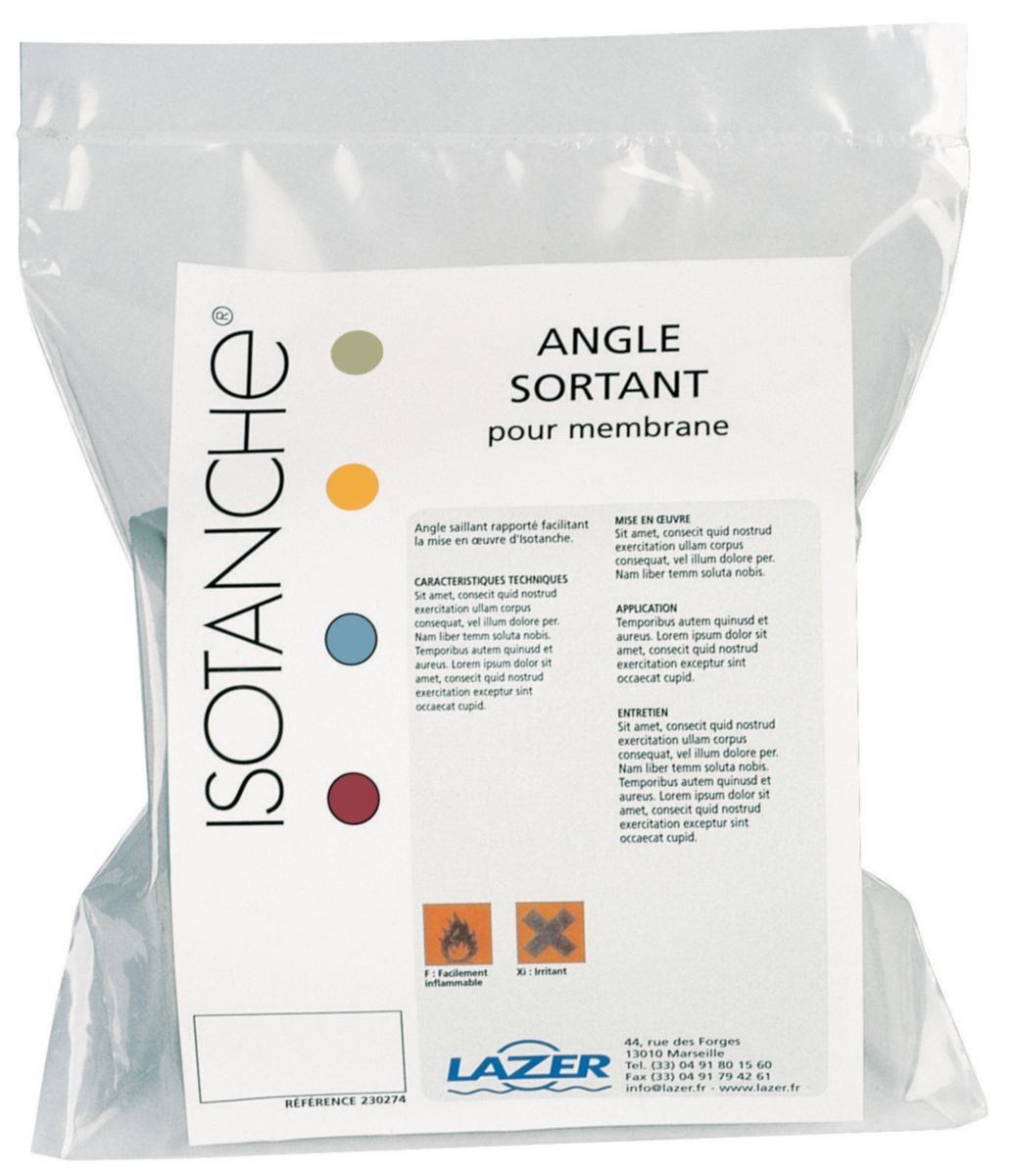LAZER - Angle rentrant pour membrane Isotanche Classic sachet ...