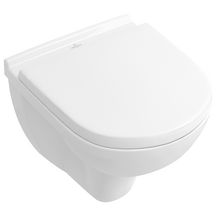 Cuvette à fond creux compacte suspendu ONOVO 36x49cm en porcelaine, avec sortie horizontale, blanc réf. 56881001
