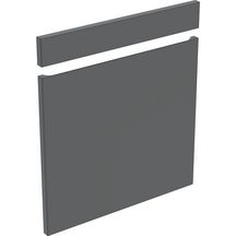 Kit de façades Geberit Renova Plan pour meuble bas pour lavabo (à partir de l’année de fabrication 2021): B=60cm, gris velouté / laqué mat