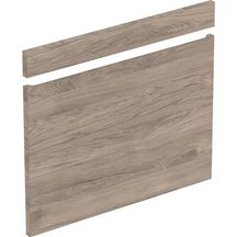 Kit de façades Geberit Renova Plan pour meuble bas pour lavabo (à partir de l’année de fabrication 2021): B=75cm, noyer caryer / feuille structurée