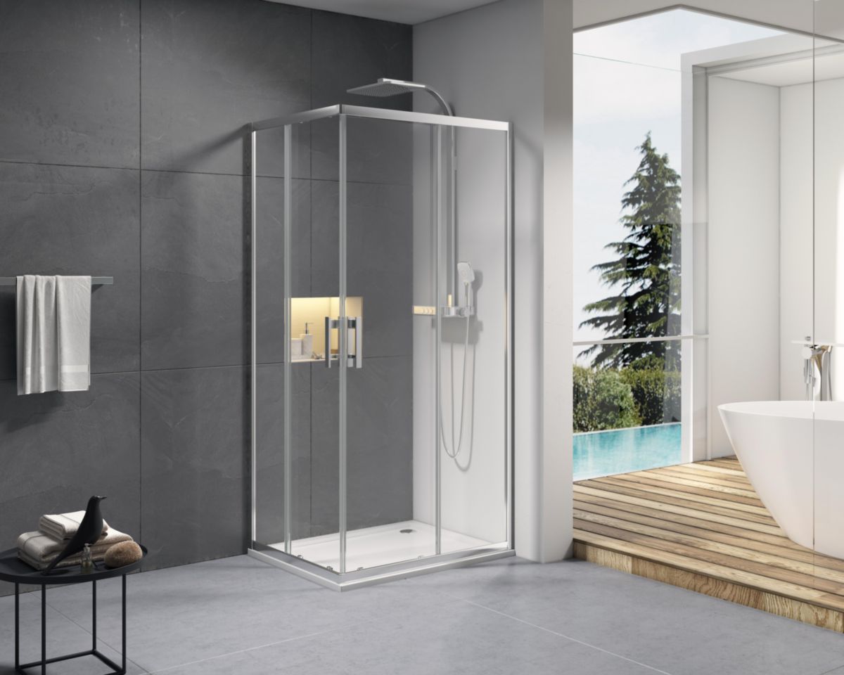 ALTERNA - Paroi de douche Alterna Concerto accès en angle un côté ...