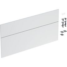 Kit de façades de tiroir Geberit iCon pour meuble bas pour lavabo, avec deux tiroirs: Largeur de lavabo=120cm, blanc / laqué mat