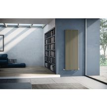 Radiateur eau chaude décoratif ELLIPSIS vertical Gris moyen 1820x480x53 978 W Réf. TL11820084DIR82A01