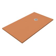 Receveur de douche extra-plat Neo Plus Lisse 75x80 cm Sand Stone, Rèf: SNES0591-SAN, mat Kr