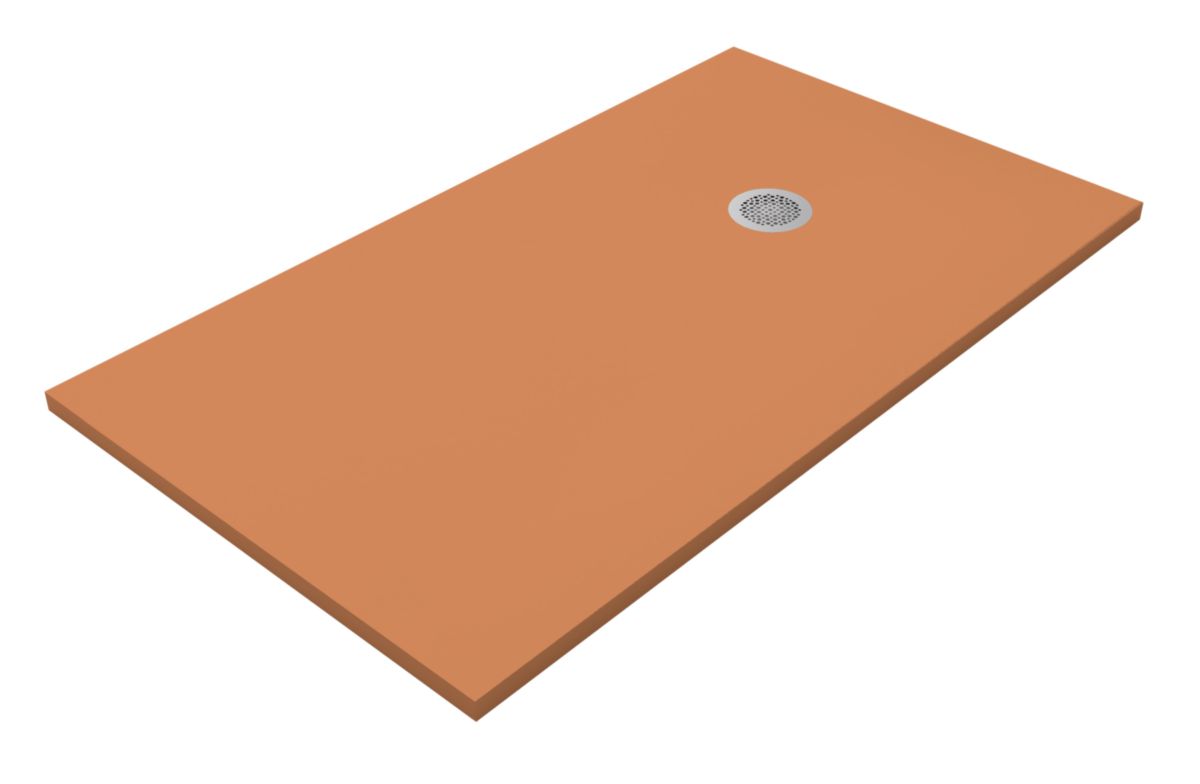 Receveur de douche extra-plat Neo Plus Lisse 75x80 cm Sand Stone, Rèf: SNES0591-SAN, mat Kr