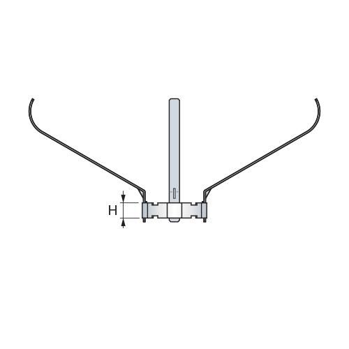 Bride de centrage DUALIS FLEXCONDENS, diamètre 080 mm, pour chaudière gaz et fioul BA 80 FLA Réf. 27080765/0