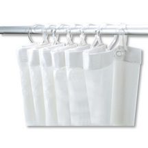 Rideau de douche pvc blanc 0,90 x 2 m réf. 1381