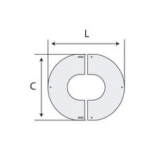 Plaque de propreté PGI, pente 30 - 40°, diamètre 80 / 130 mm PPI30 / 40° 80PGI Réf. 37080427/9999