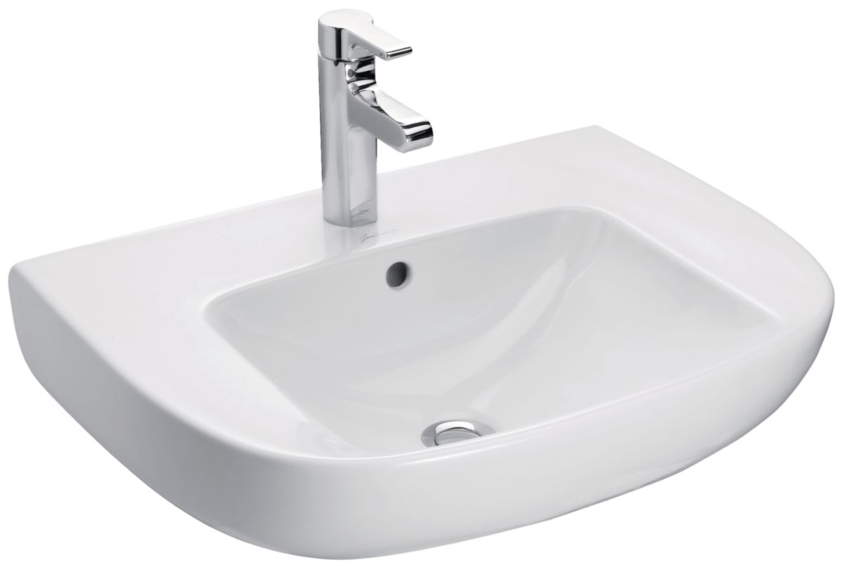 Jacob Delafon Lavabo Lavabo Odeon Up 60 X 49 Cm, Percé 1 Trou, Avec Cache Trop- ... Jacob Delafon Lavabo Lavabo Odeon Up 60 X 49 Cm, Percé 1 Trou, Avec Cache Trop- ...