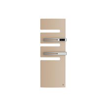 Sèche-serviettes Serenis Premium électrique digital mât gauche 750W électrique avec soufflerie 1000W 3 CS équipé d'un boitier de commande avec programmation Beige Réf. 850473