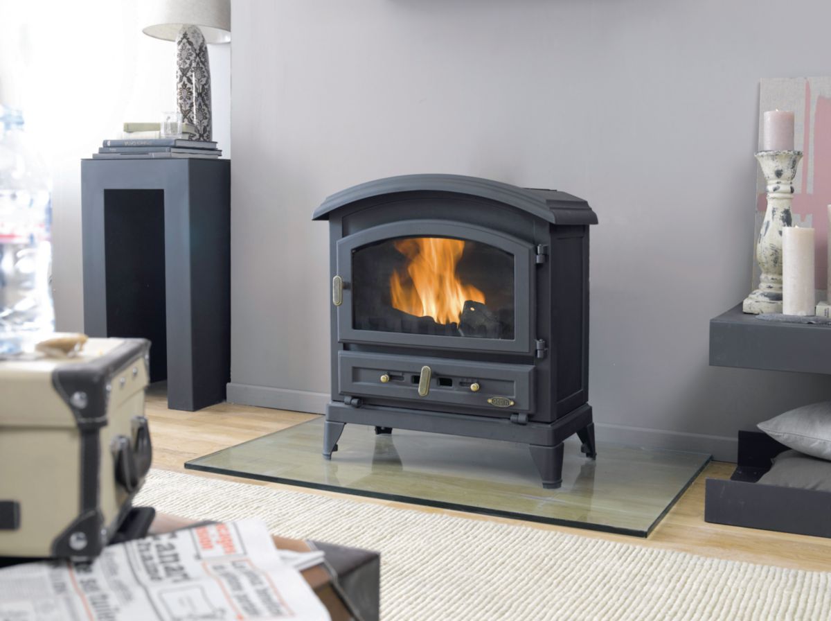 GODIN Poêle à bois bûches CANADIEN anthracite 10 kW réf. 310103000053 Cedeo GODIN Poêle à bois bûches CANADIEN anthracite 10 kW réf. 310103000053 Cedeo