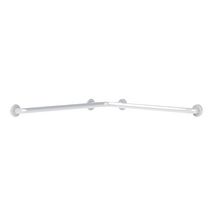 Poignée coudée pour siège douche D 32 750 x 750 mm nylon blanc réf. 5121N