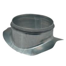 Piquage équerre circulaire galvanisé à joint - Diamètre 125/200 - Piquage à joint à 90° à fixer sur conduit circulaire 11098263