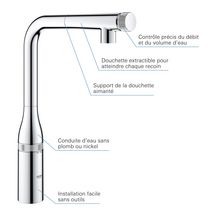Mitigeur pour évier SmartControl Essence chromé Réf. 31615000
