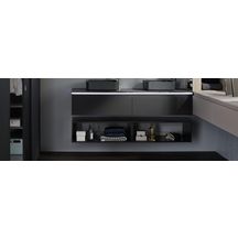 Niche HALO laqué longueur 800 mm noir soft réf. 112361