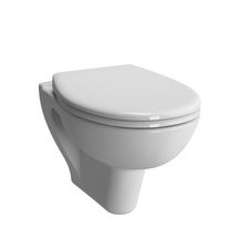 Cuvette WC suspendue allongée Mobilita 70 cm en céramique blanc